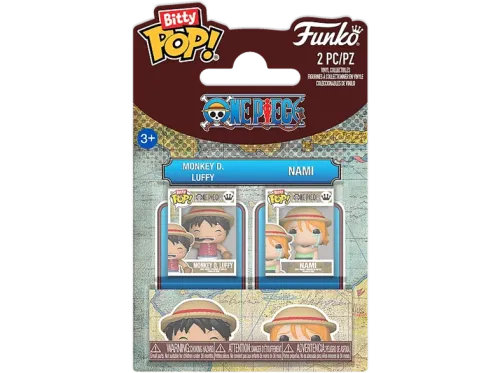 Figura Funko Pop! Funko Bitty POP One Piece Luffy & Nami 2.2 cm Vinilo