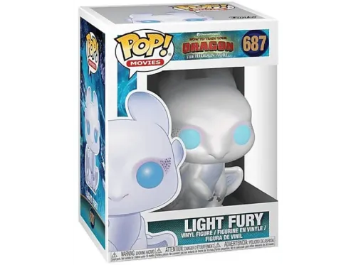 Figura Funko Pop! Cómo entrenar a tu dragón 3: Light Fury 10 cm Vinilo