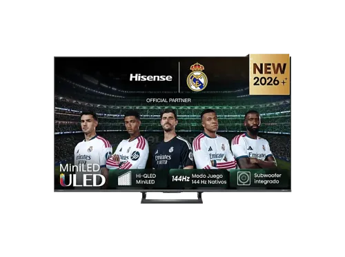 TV Mini LED 75" Hisense 75E8S UHD 4K Quad Core / MT9618 Total HDR Subwoofer integrado IA 4K Negro