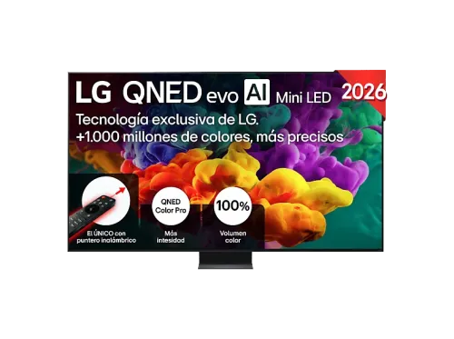 TV QNED Mini LED 100" LG 100QNED87B6 UHD 4K Procesador Inteligente α8 AI Processor 4K Gen3 Smart TV DVB-T2 (H.265) Negro