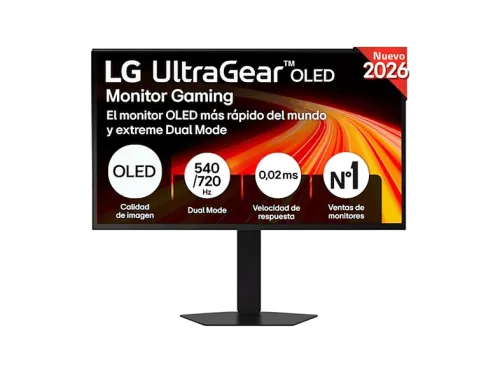 Monitor gaming LG 27GX790B 27 " QHD Dual 540Hz-720Hz 0.02 ms OLED Altura Ajustable AMD FreeSync Premium Pro y NVIDIA G-SYNC Negro