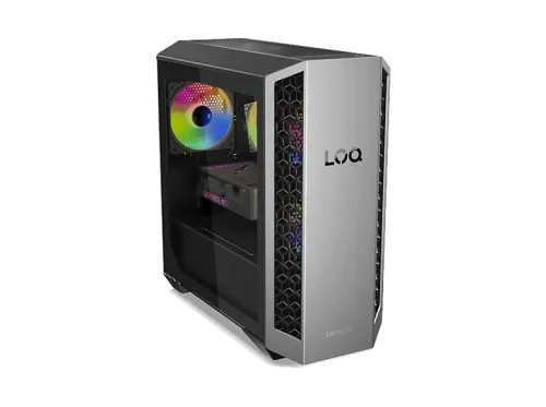 PC gaming Lenovo LOQ Tower 26ADR10 AMD Ryzen™ 7 8745HX 16GB RAM 512GB SSD GeForce RTX™ 5050 Windows 11 Home Gris