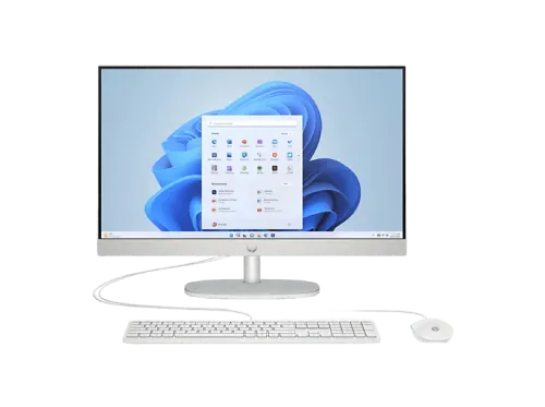 All in one HP 24-cr0183ns 23.8" Full-HD Intel® Core™ i5-1335U 8 GB RAM 512 GB SSD Iris® Xᵉ Windows 11 Home Blanco caracola