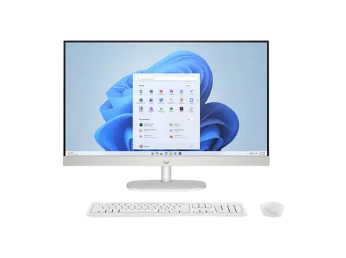 All in one HP 27-cr0127ns 27" Full-HD Intel® Core™ i5-1335U 16 GB RAM 512 GB SSD Iris® Xᵉ Windows 11 Home Blanco caracola