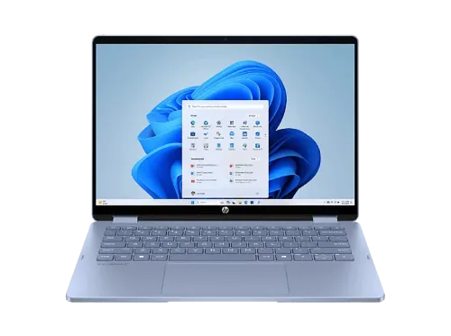 Convertible 2 en 1 HP OmniBook 5 Flip 14-fp0047ns 14" DCI 2K Intel® Core™ 5 120U 16 GB RAM 512 GB Windows 11 Home Sin cargador Celeste