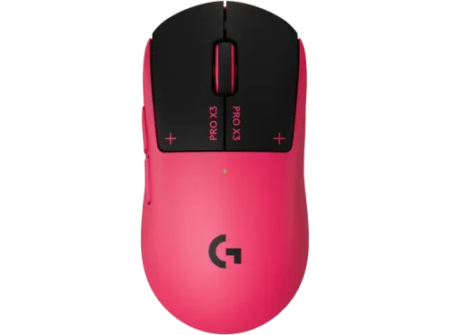Ratón gaming Logitech G Pro X3 Superstrike Inalámbrico 48.000ppp Sensor Hero 2 Lightspeed-BT Sistema respuesta háptica 135hrs PC-Mac Rosa
