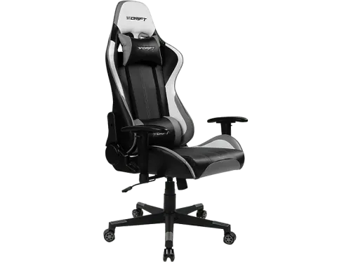 Silla gaming Drift DR175 2D (regulable en altura y anchura) Poliuretano 150kg Giratorio Negro y Gris