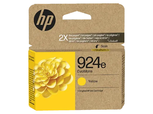 Cartucho de tinta HP EvoMore 924e 4K0U9NE Amarillo