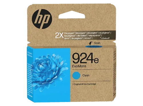 Cartucho de tinta HP EvoMore 924e 4K0U7NE Cian