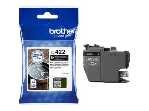 Cartucho de tinta Brother LC422BK 550 páginas Negro