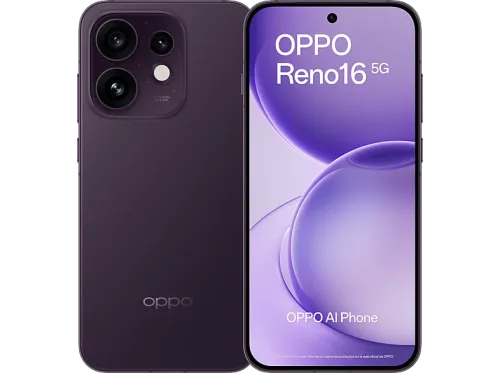 OPPO Reno16 Púrpura Negro 512 GB 8 GB RAM 6.32" AMOLED Qualcomm Snapdragon® 7 Gen 4 6000 mAh