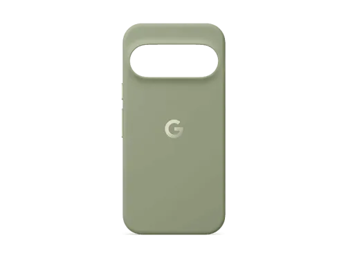 Funda móvil Google Pixelsnap para Pixel 11 Pro Máxima durabilidad Silicona Compatible con cargadores inalámbricos y soportes Verde oliva