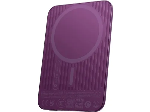 Powerbank Baseus Picogo Air AM71 5000 mAh 22,5W Carga inalámbrica 15W USB-C Ultrafina Certificado CCC Dark Cherry