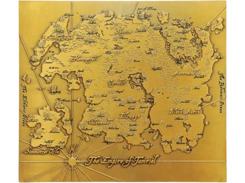 Póster FaNaTtik The Elder Scrolls. Limited Edition Metal Map of Tamriel De metal