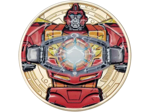 Moneda FaNaTtik Transformers: The Movie. Limited Edition 40th Anniversary 24k Gold Plated Presentation Coin