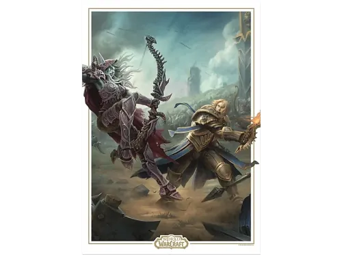 Póster Fanattik World of Warcraft Litography Sylvanas vs Anduin Wrynn Limited Edition