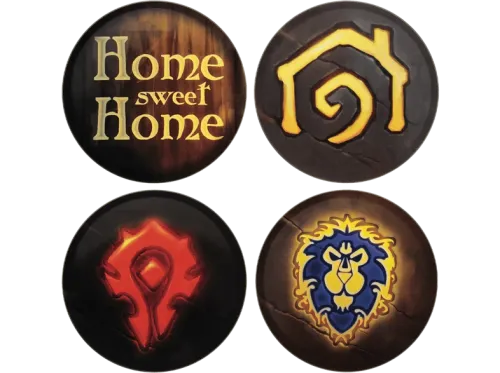 Posavasos FaNaTtik World of Warcraft. Set of Four Printed Metal Coasters